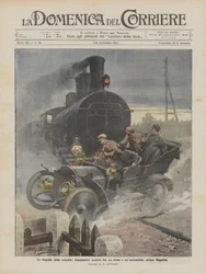 Las tragedias de la velocidad, dramático choque entre un tren y un automóvil, cerca de Magenta