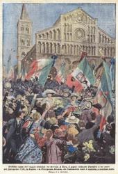 La última etapa del viaje triunfal de los Soberanos