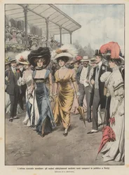 El último escándalo mundano, los audaces atuendos femeninos recién aparecidos en público en París