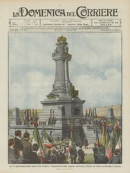 En el Xº aniversario de la muerte del Rey Humberto, inauguración de la capilla expiatoria, en Monza
