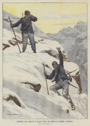 Sorprendidos por el hielo y la nieve en las montañas de Posina (Vicenza)