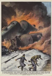 Un fragor formidable y una llamarada gigantesca, dos trenes rumanos destinados al transporte