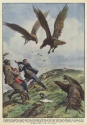 Un excursionista, su hermano y su hijita, que se detuvieron a descansar durante una excursión en el