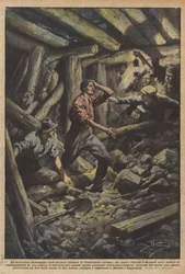 Un milagroso rescate en las minas de lignito de Castelnuovo (Arezzo)