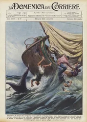 Un velero de pesca que navegaba cerca de la isla de Lampedusa fue repentinamente golpeado