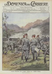 Vittorio Emanuele III en el campo, soldado entre los soldados de Italia