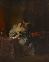 El Duque y la Duquesa de Guisse. Después de Enrique III y sus cortes por Alexandre Dumas, 1829