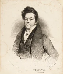 Retrato del compositor Auguste-Mathieu Panseron 1796-1859
