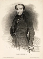 Retrato del cantante de ópera Antonio Tamburini 1800-1876, 1833