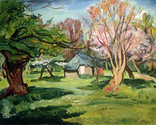 Casa en un prado