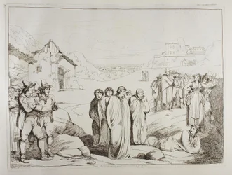 Carrera de sacos en las afueras de Roma