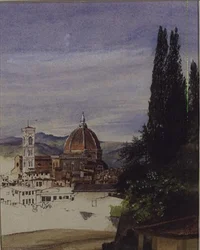 Florencia desde los jardines de Boboli (inacabado)