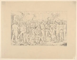 Alistamiento de la Brigada de Sickles, Nueva York, de Grabados de la Guerra Confederada