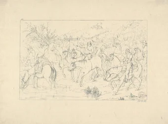 El regreso del general Stuart de Pensilvania de Grabados de la Guerra Confederada, 1861-63