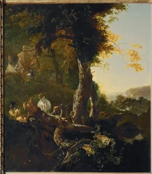 Paysage au soleil levant - Paisaje con sol naciente ...