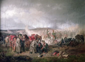 La muerte del Conde Seinsheim en la batalla de Borodino en 1812, 1862