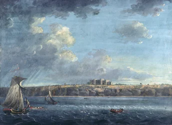 Highcliffe, cerca de Christchurch, desde el mar