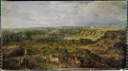 Vista de la ciudad de Luxemburgo desde los baños de Mansfeld ...