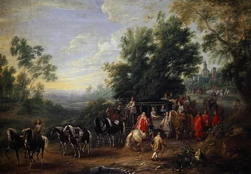 Procesión de viaje de una princesa
