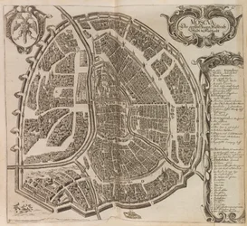 Mapa de Moscú. De: Vermehrte Newe Beschreibung der Muscowitischen..., 1656