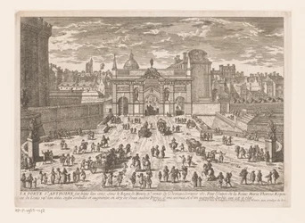 Vista de la Porte Saint-Antoine
La Porte St. Anthoine (...) (título en el objeto)