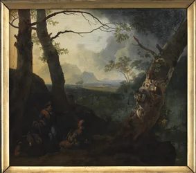Paisaje del sur con pastores