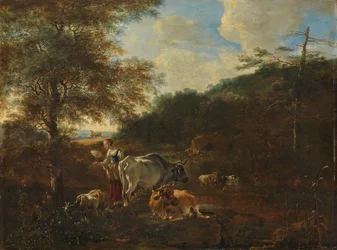 Paisaje con ganado