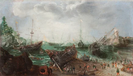 Escena portuaria
