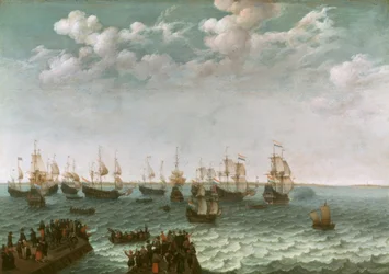Salida de una flota de guerra