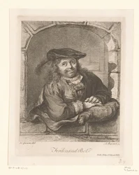 Retrato de Ferdinand Bol en una ventana