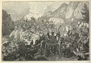 La batalla de Katzbach el 26 de agosto de 1813