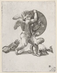 Cupido con armas de Marte, c. 1547-62