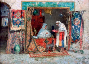 Comerciante de alfombras, c1870-1913