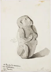 Una estatua de piedra de Papantla