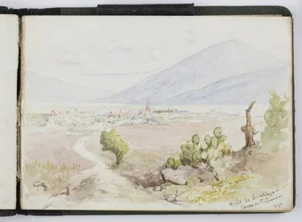 Cuaderno de bocetos de acuarelas, dibujos y notas, México, 1896-1898