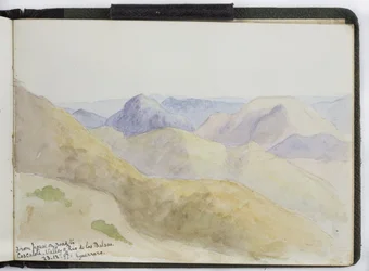 Cuaderno de bocetos de acuarelas, dibujos y notas, México, 1896-1898