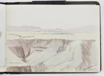 Cuaderno de bocetos de acuarelas, dibujos y notas, México, 1896-1898