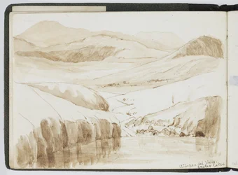 Cuaderno de bocetos de acuarelas, dibujos y notas, México, 1896-1898