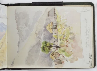 Cuaderno de bocetos de acuarelas, dibujos y notas, México, 1896-1898