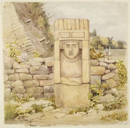 Estatua de Teayo, norte de Veracruz, México