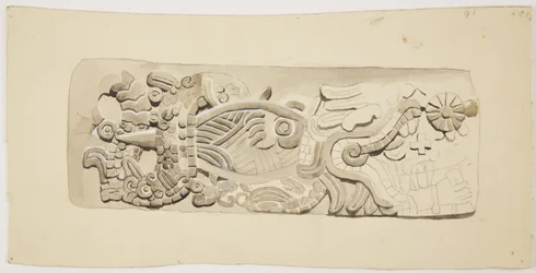 Relieve de piedra de la Ciudad de México, México