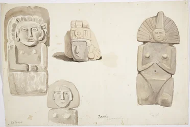 Estatuas de piedra de Papantla, México