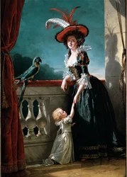 Retrato de Louise Elisabeth de Francia y su hijo, Don Ferdinand