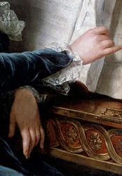 La Condesa de Selve Tocando Música (detalle), 1787