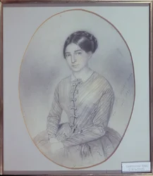 Retrato póstumo de Leopoldine Hugo (1824-43) 1847