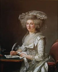 En francés:  Portrait de femme Retrato de mujer