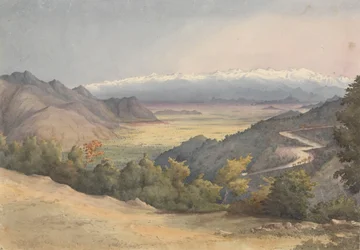 Llanura de Santiago de Chile, desde la Cuesta del Prado, 7 de enero de 1851.