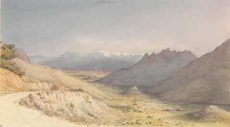 La Cuesta de Chacabuco, mirando hacia San Felipe de Aconcagua [Chile], 14 de enero de 1851".