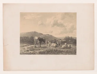 paisaje con ganado