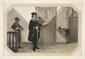 Rembrandt camino a la Lección Anatómica del Dr. Tulp